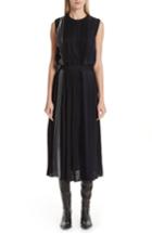 Women's Givenchy Mixed Pleat Dress - Black