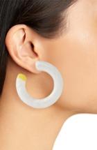 Women's Cult Gaia Mira Small Flat Hoop Earrings