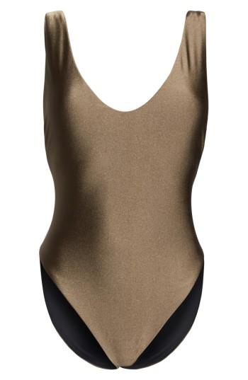 Women's Becca Reversible One-piece Swimsuit - Beige
