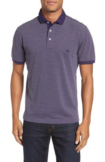 Men's Rodd & Gunn Lendenfield Sports Fit Stripe Pique Polo, Size - Purple
