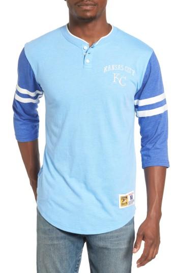 Men's Mitchell & Ness Home Stretch - Kansas City Royals Henley