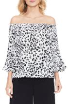 Women's Vince Camuto Animal Whispers Bell Sleeve Blouse