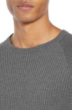 Men's Theory Amadeo Regular Fit Textured Cotton Sweater - Grey