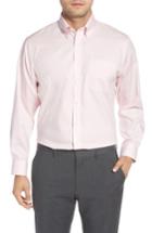 Men's Nordstrom Men's Shop Traditional Fit Non-iron Solid Dress Shirt - 34 - Pink