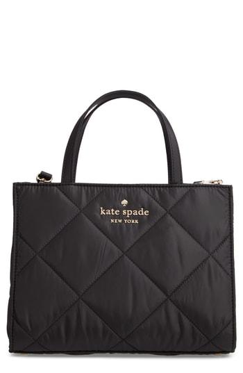 Kate Spade New York Watson Lane - Quilted Sam Leather Satchel - Black