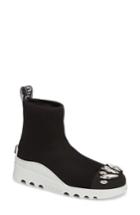 Women's Miu Miu Embellished Sock Boot Us / 35eu - Black
