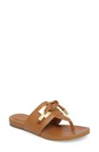 Women's Calvin Klein Parson Square Knot Flip Flop .5 M - Brown