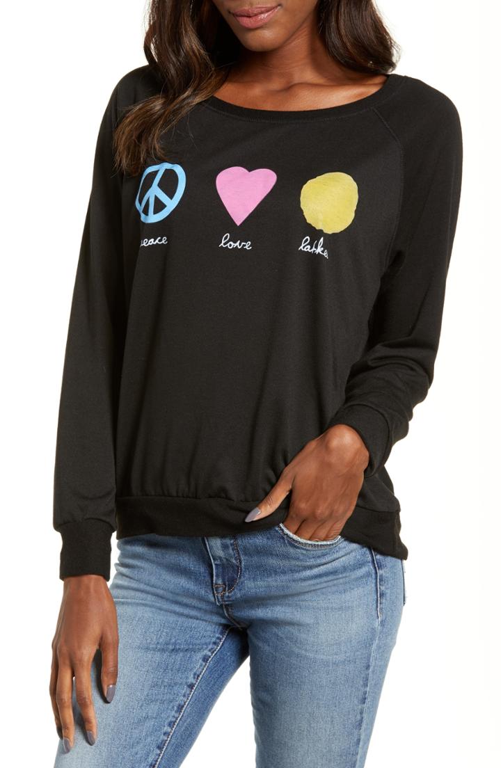 Women's Ji Oh Unbalanced Sweatshirt - Burgundy