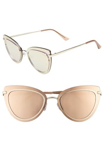 Women's Quay Australia Primrose 55mm Chain Detail Cat Eye Sunglasses -