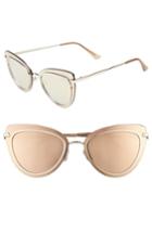 Women's Quay Australia Primrose 55mm Chain Detail Cat Eye Sunglasses -