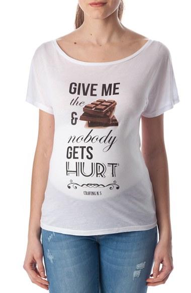 Women's Pietro Brunelli Graphic Maternity Tee - White