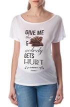 Women's Pietro Brunelli Graphic Maternity Tee - White