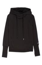 Women's Alo Frost Faux Shearling Lined Hoodie - Black