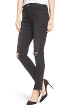 Women's 7 For All Mankind Aubrey High Waist Skinny Jeans - Black