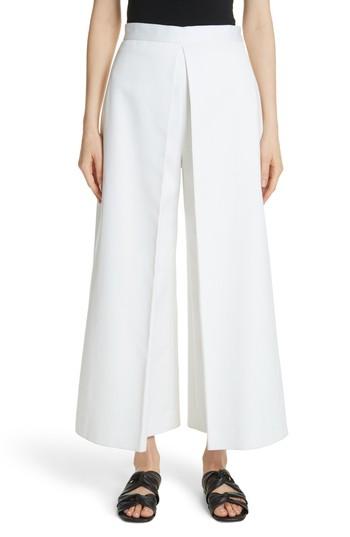 Women's Rosetta Getty Pleat Front Culottes - White