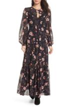 Women's Ever New Floral Print Maxi Dress - Black