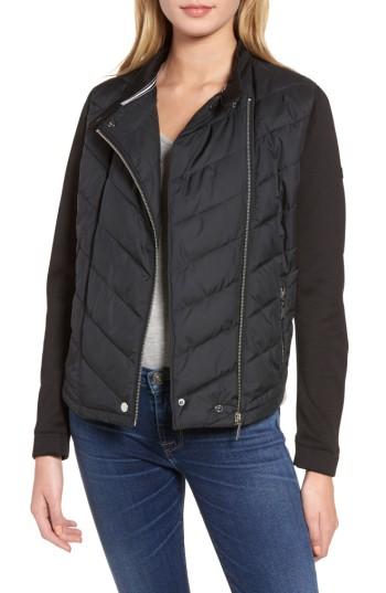 Women's Barbour Dunnet Sweatshirt Sleeve Jacket Us / 8 Uk - Black