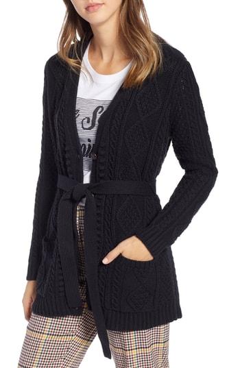 Women's 1901 Fisherwoman Cardigan - Black