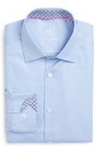 Men's Bugatchi Trim Fit Solid Dress Shirt - Blue