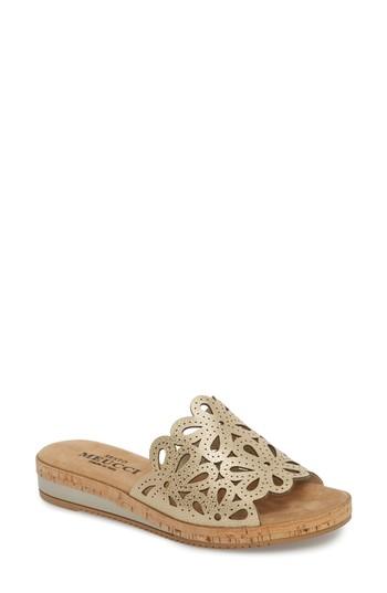 Women's Sesto Meucci Selina Slide Sandal M - Metallic