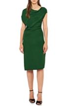 Women's Reiss Lore Asymmetrical Cap Sleeve Dress Us / 4 Uk - Green