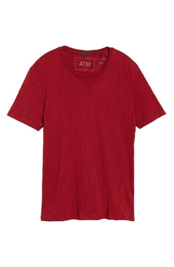 Men's Atm Anthony Thomas Melillo Crewneck T-shirt, Size - Red