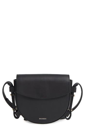 Skagen Mini Lobelle Leather Saddle Bag -