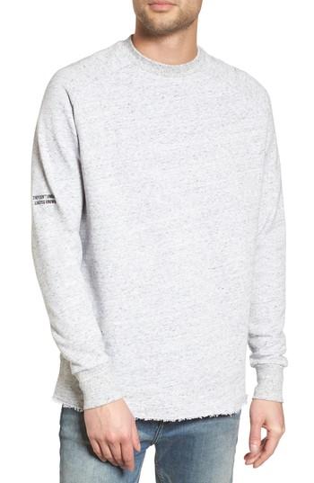 Men's Zanerobe Torn Crew Sweatshirt - Grey
