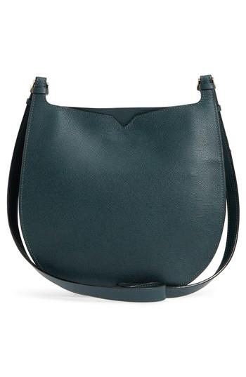 Valextra Weekend Medium Leather Hobo - Green