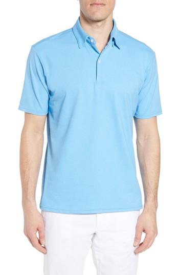Men's Mizzen+main Slim Fit Active Polo - Blue/green