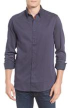 Men's Ted Baker London Modern Slim Fit Print Sport Shirt (m) - Blue
