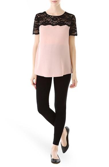 Women's Kimi And Kai Lace Yoke Maternity Blouse