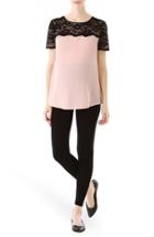 Women's Kimi And Kai Lace Yoke Maternity Blouse