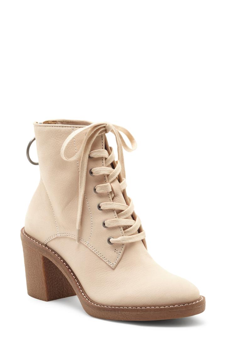 Women's Lucky Brand Borelis Bootie .5 M - Beige