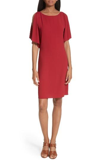 Women's Theory Andzelika Rosina Crepe Slit Sleeve Shift Dress