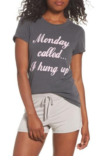 Women's Junk Food Monday Called Tee - Grey