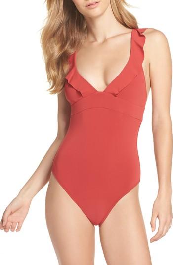 Women's Robin Piccone Ruffle One-piece Swimsuit