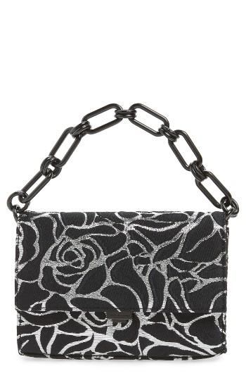 Michael Kors Yasmeen Small Rose Jacquard Clutch - Grey