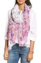 Women's Nordstrom Jungle Blossoms Scarf, Size - Purple
