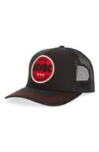 Men's American Needle Valin Ac/dc Back In Black Trucker Hat - Black