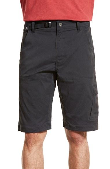 Men's Prana 'zion' Stretchy Hiking Shorts - Black