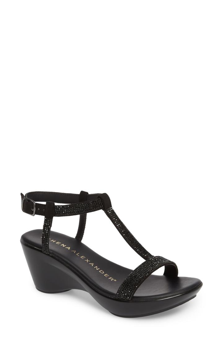 Women's Athena Alexandar Karinya Embellished Strappy Wedge Sandal