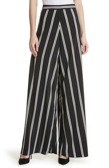 Women's Alice + Olivia Athena Super Flared Wide Leg Pants - Black