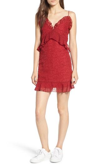 Women's The Fifth Label Rhythm Ruffle Camisole Dress, Size - Red