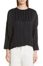 Women's Zero + Maria Cornejo Koy Plisse Linen & Silk Top