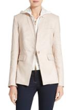 Women's Veronica Beard Turn-up Collar Jacket - Beige