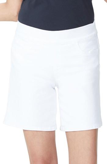 Women's Nydj Pull-on Shorts - White