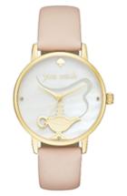 Women's Kate Spade New York Metro Wish Leather Strap Watch, 34mm