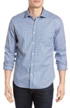 Men's Culturata Tailored Fit Gingham Sport Shirt - Blue