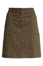 Women's Boden Stretch Cotton A-line Skirt